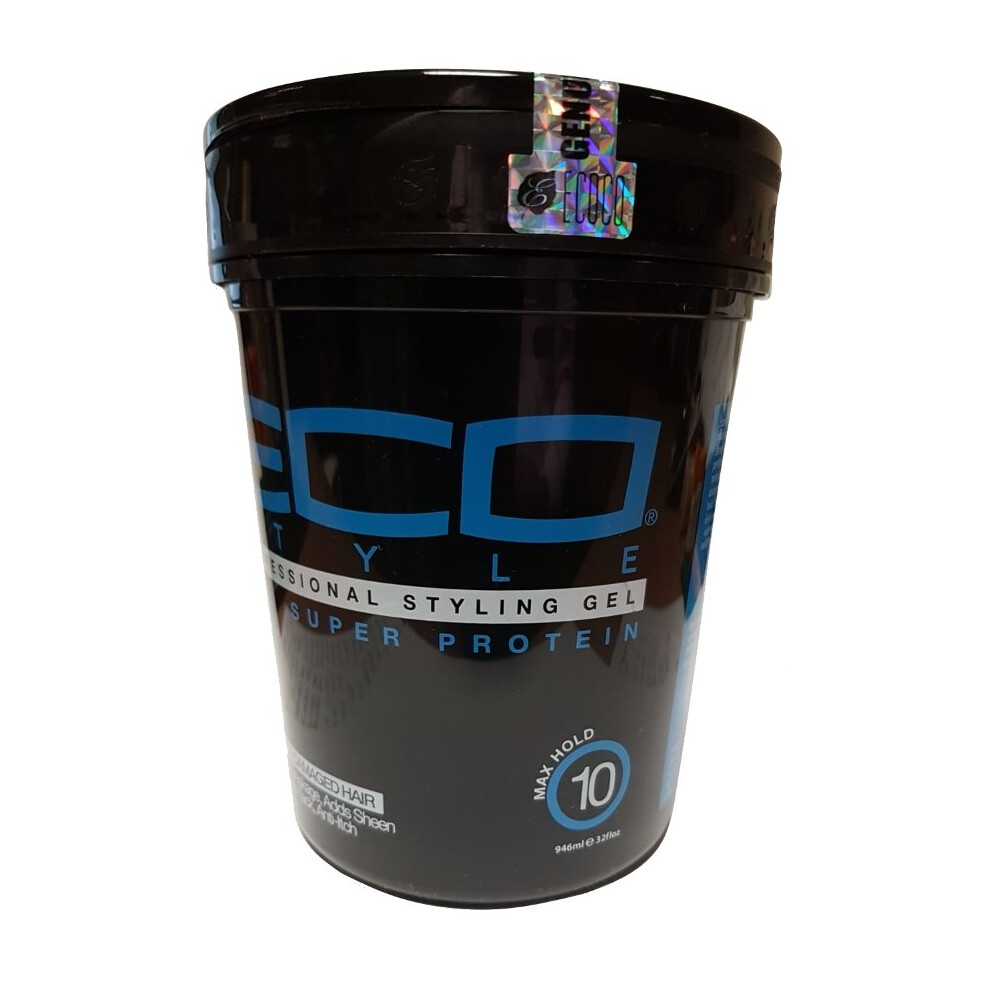 Eco Styler Styling Gel 32 oz. Super Protein Black