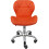 Charles Jacobs (Orange) Charles Jacobs Cushioned Swivel Office Chair 4