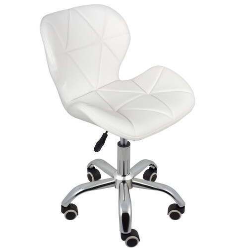 Charles Jacobs (White) Charles Jacobs Cushioned Swivel Office Chair 2