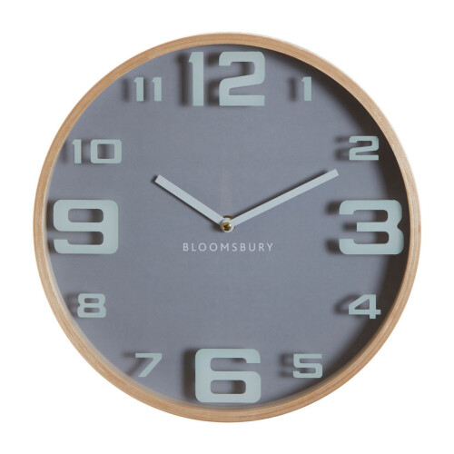 Premier Housewares Contemporary Large Digits Wall Clock, Easy To Maintain Kitchen Clock, Lightweight Wall Clock For Indoor
