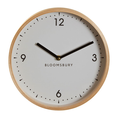 Premier Housewares Compact And Lightweight Small White Wall Clock, Sleek Clock In Kitchen, Modern Design Wall Clock For Indoor