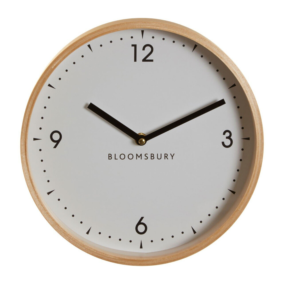 Premier Housewares Compact And Lightweight Small White Wall Clock, Sleek Clock In Kitchen, Modern Design Wall Clock For Indoor