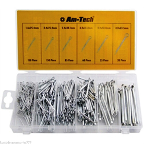 500 PCS Cotter Pin Split Pin Assortment Fixing Set With Case