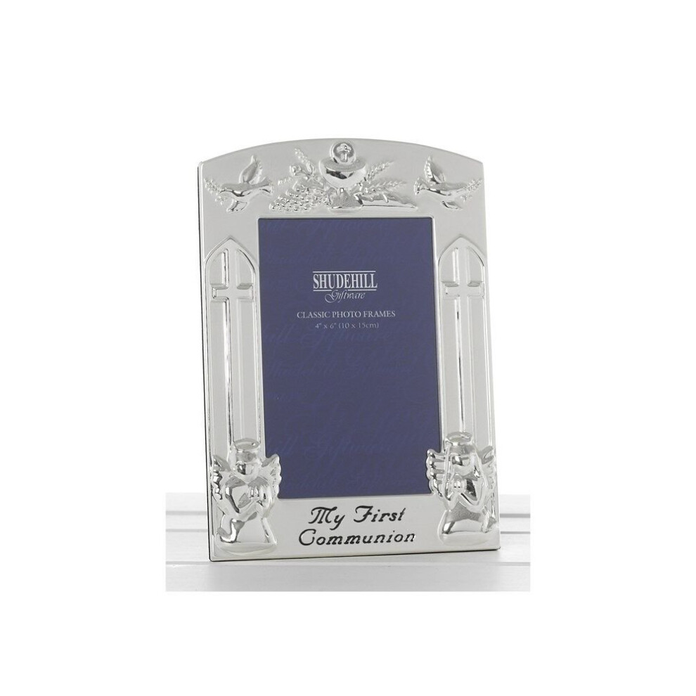 My First Communion Silver Effect Photo Frame 6 x 4