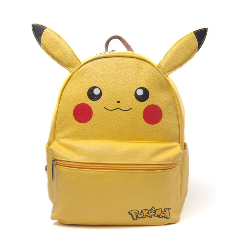 Pikachu Shaped Backpack With Ears, Female, Yellow (BP210701POK)