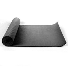 Kabalo - 173cm long x 61cm wide - EXTRA THICK Black 6mm - Non-Slip Yoga Mat with carry strap, also for Exercise / Pilates  / Gym / Camping, etc