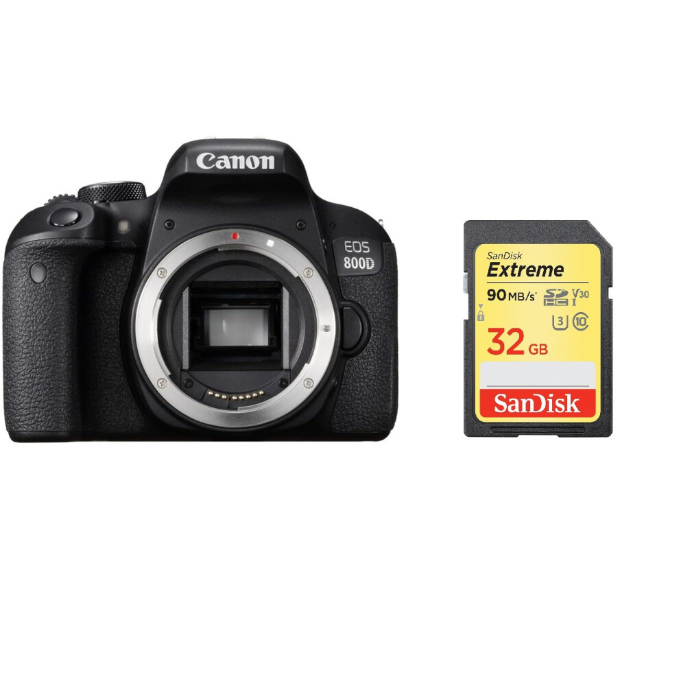 CANON EOS 800D Body + SanDisk Extreme 32G SD card