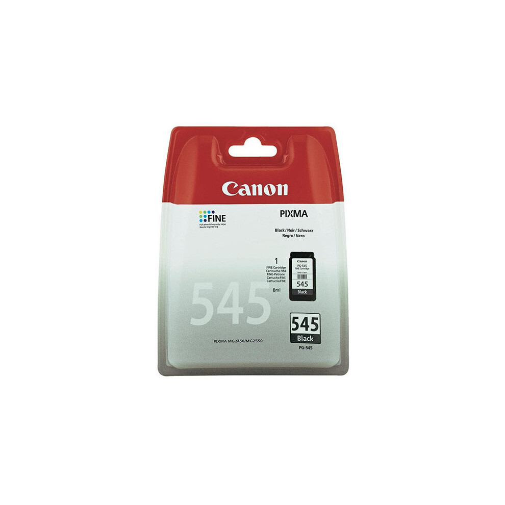 Canon Original Black PG-545 8287B001 Ink Cartridge (180 pages)