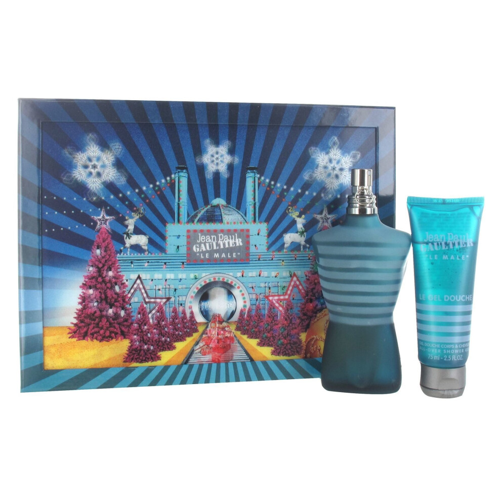 Jean Paul Gaultier Le Male 125ml Eau de Toilette and 75ml Shower Gel Gift Set for Men (2016)