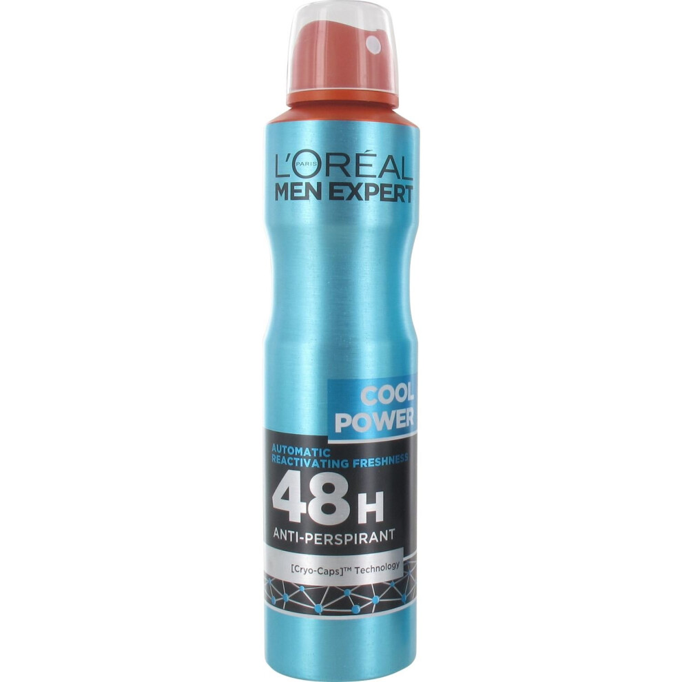 L'Oreal Men Expert Cool Powder 48HR Protection Anti-Perspirant 250ml Spray