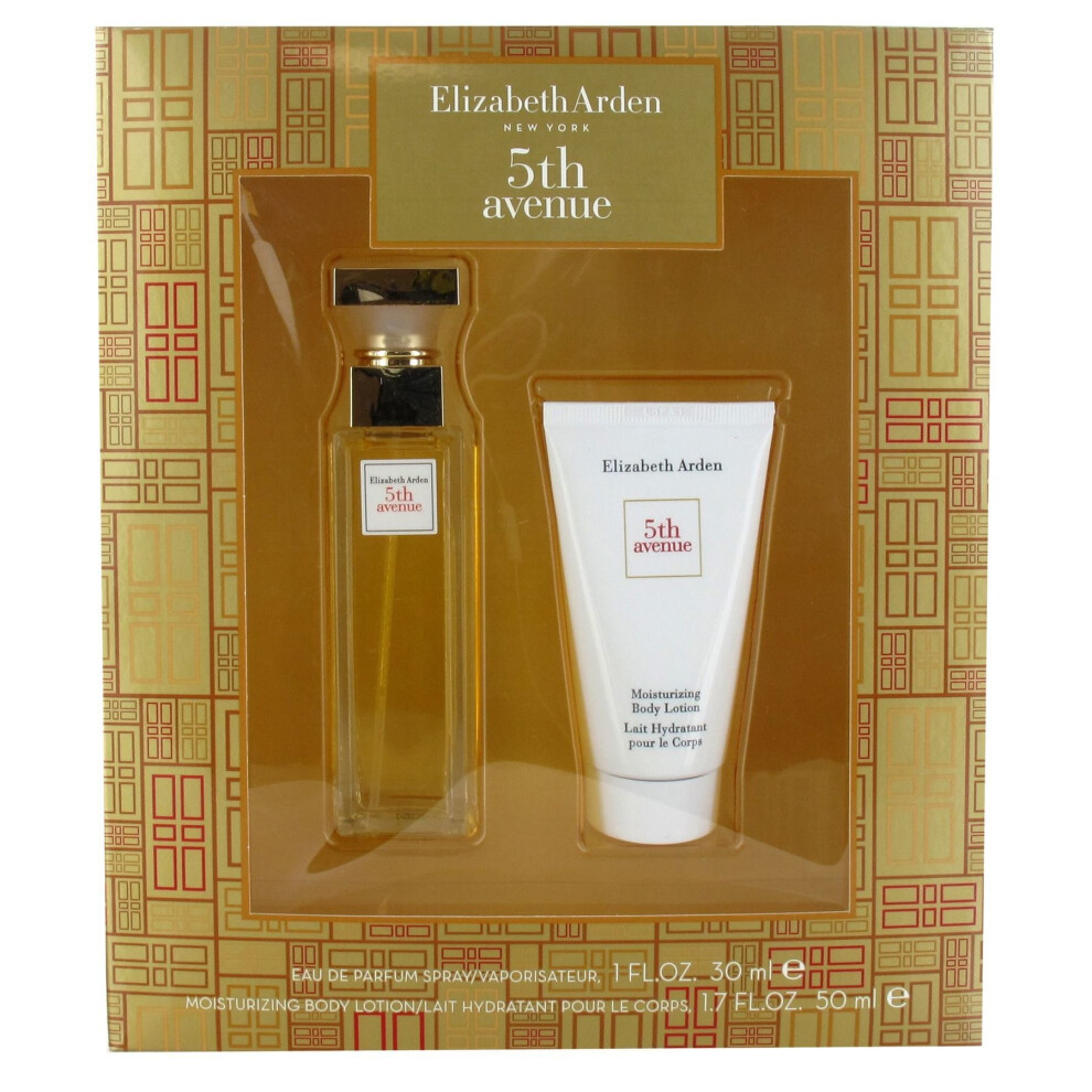 Elizabeth Arden 5th Avenue 30ml Eau de Parfum and 50ml Body Lotion Gift Set for Women