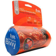 Adventure Medical SOL 2-Person Emergency Bivvy XL - Heat-Reflective, Sealed Weather Shelter (84x60 in), 6.3 oz | Code 0140-1139