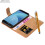 (Orange) For Galaxy J3 2017 Leather Wallet Flip Case Cover 5