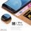 (Orange) For Galaxy J3 2017 Leather Wallet Flip Case Cover 4