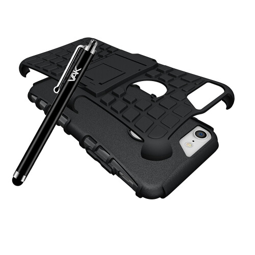 (Black) For iPhone 7 Armour ShockProof Case Cover 1