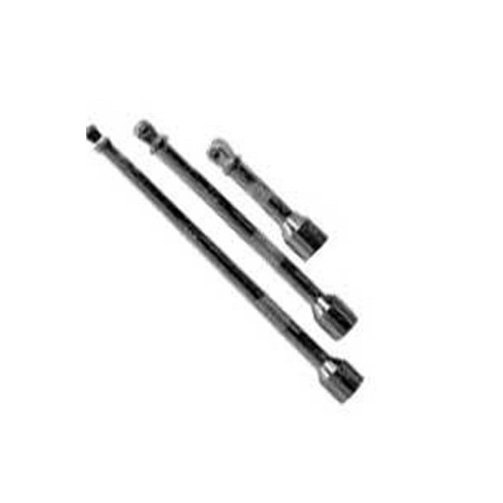 3 Piece 1/4 Inch Wobble Socket Extension Set