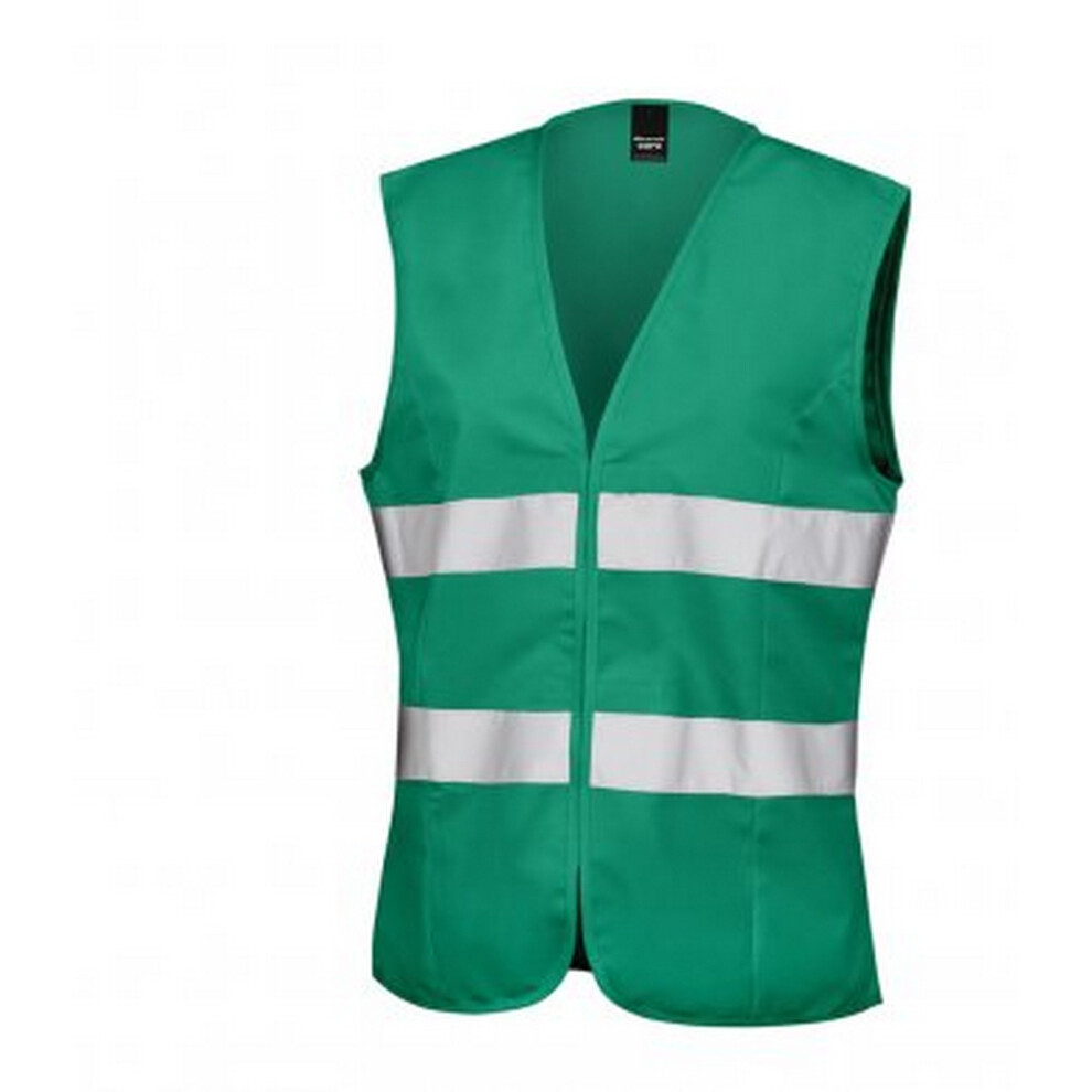 (S/10, Paramedic Green) Result Core Womens/Ladies Sleeveless Hi Vis Vest