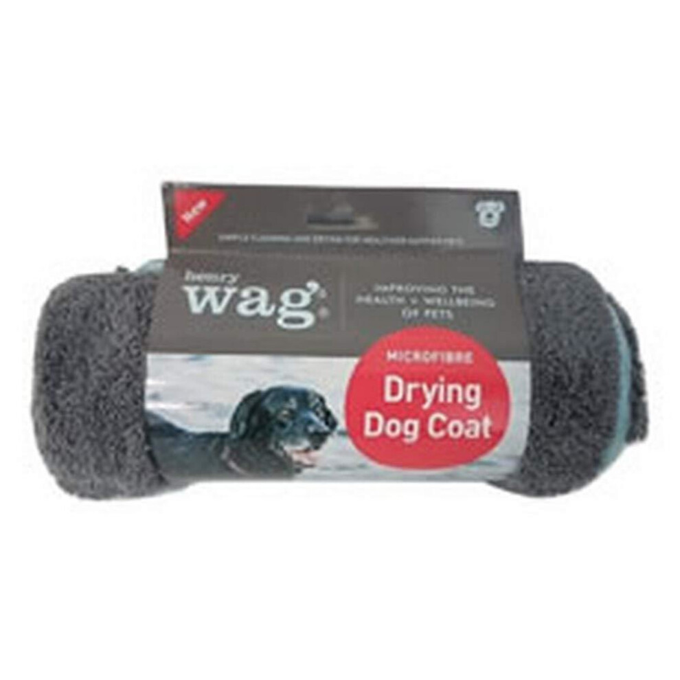 (40cm, Grey) Henry Wag Drying Dog Coat