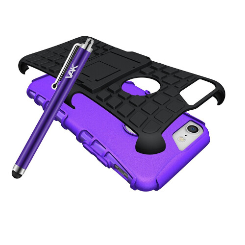 (Purple) For iPhone 7 Armour ShockProof Case Cover 2