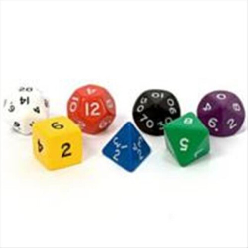 Koplow 5854 Jumbotube Assorted Dice Set 7