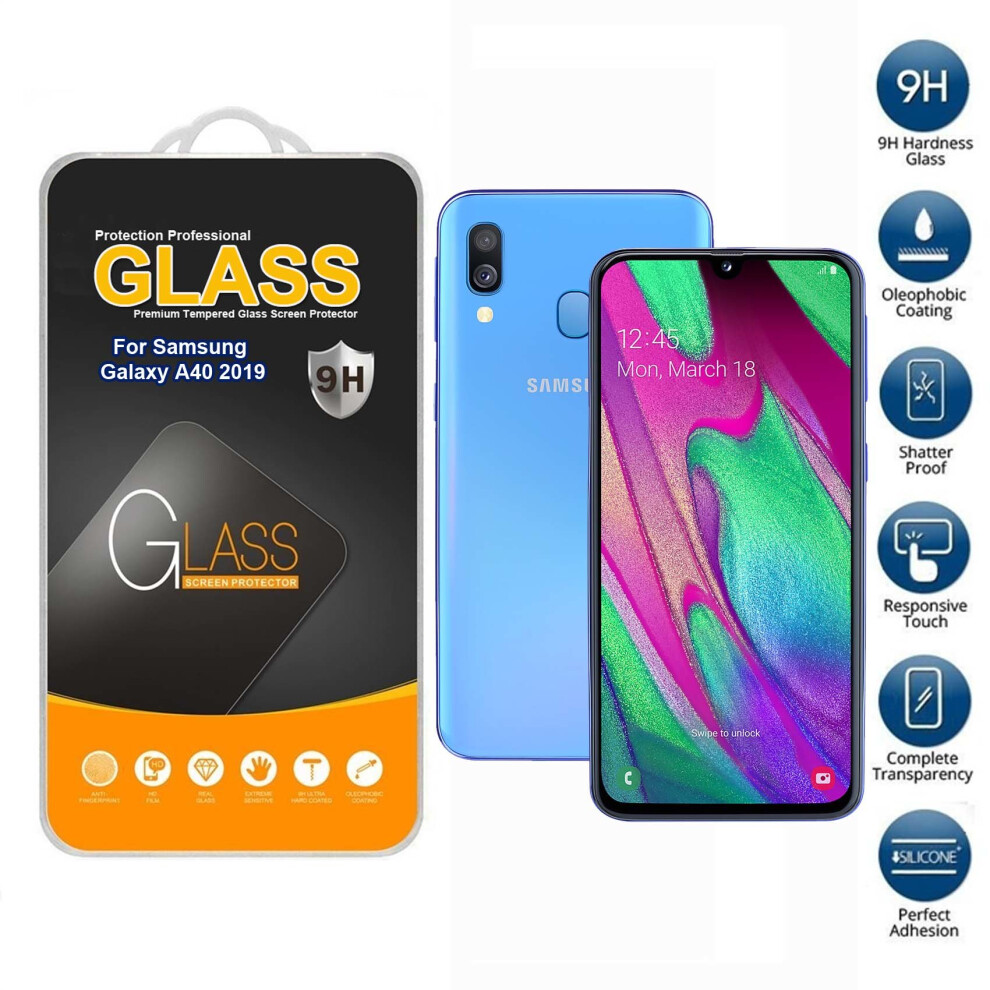 Screen Protector Tempered Glass For Samsung Galaxy A40 2019 804050313468