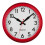 Premier Housewares Chic Red Wall Clock, Metal -2200664 1
