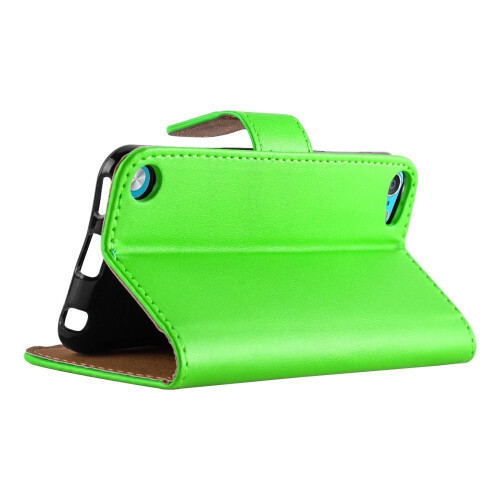 (Lime) For iPod Touch 5th & 6th Gen. Wallet Leather Case 1