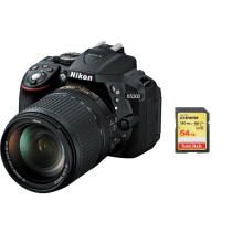 Nikon D5300 DX Noir 24,2 MP + AF-S 18-140mm f/3.5-5.6G ED VR + SanDisk Extreme 64 Go SD