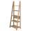 Ladder Bookcase 5 Tier Leaning Display Shelving Unit Rack Shelf Oak 1