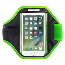 (Lime) For iPhone 7 Running Jogging Sports Armband Case