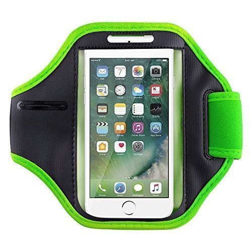 (Lime) For iPhone 7 Running Jogging Sports Armband Case