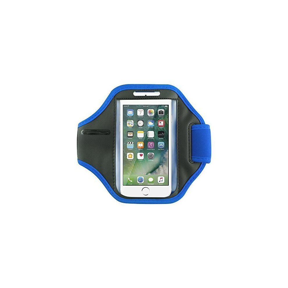 (Blue) For Iphone 7 Running Jogging Sports Armband Case Blue 7426805639796