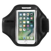 (Black) For iPhone 7 Running Jogging Sports Armband Case