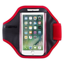 (Red) For iPhone 7 Running Jogging Sports Armband Case
