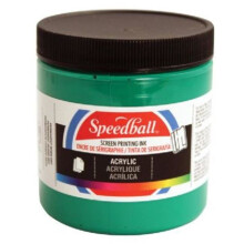 Speedball Acryl Siebdruckfarbe, 8-Unzen, Pfauenblau