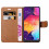 (Black) For Galaxy A20e Premium Leather Wallet Flip Case 2