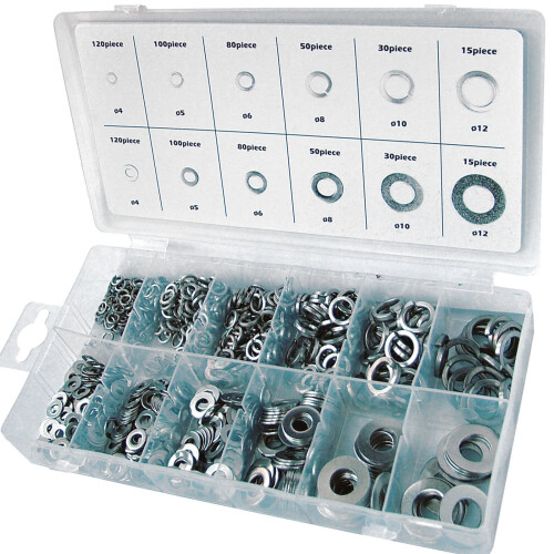 790pc Toolzone Stainless Steel Flat & Spring Washer Assortment