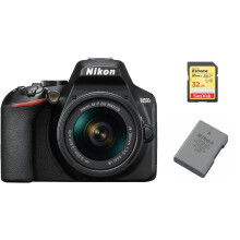 NIKON D3500 + AF-P 18-55 mm F/3.5-5.6 + SanDisk Extreme 32 Go SD + EN-EL14A