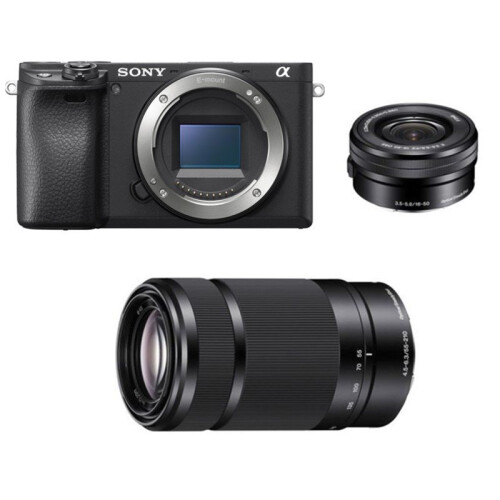 SONY A6400 Body Black + 16-50MM F3.5-5.6 OSS + 55-210MM F4.5-6.3 OSS on  OnBuy