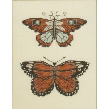 Butterflies of Gold Counted Cross Stitch Chart Pattern 2 Designs