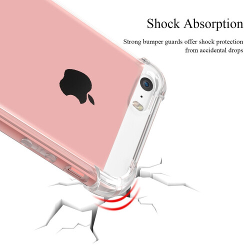 For iPhone 5 /5S /SE Crystal Clear Silicone Case 2
