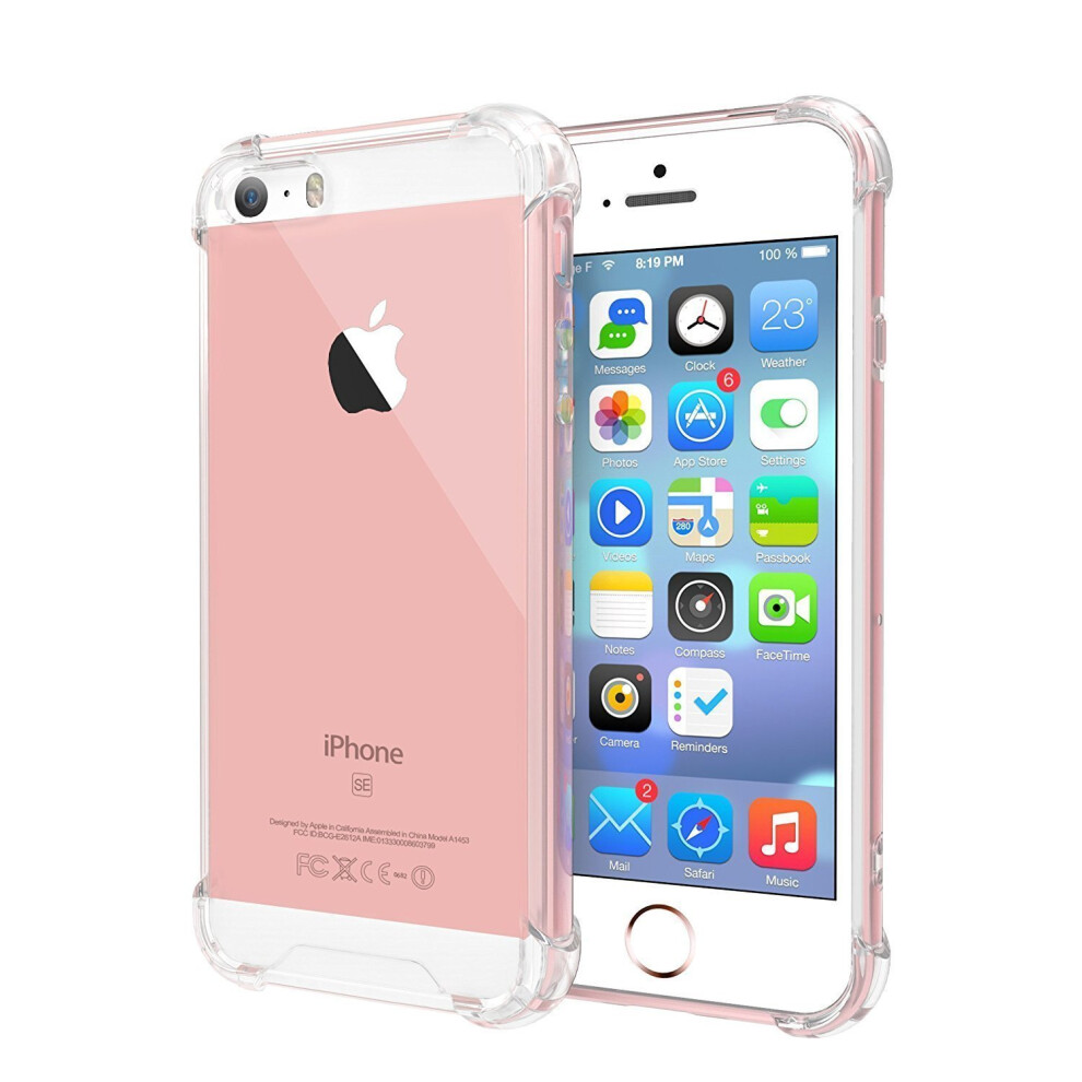 Icatchy For Iphone 5 /5S /Se Crystal Clear Silicone Case