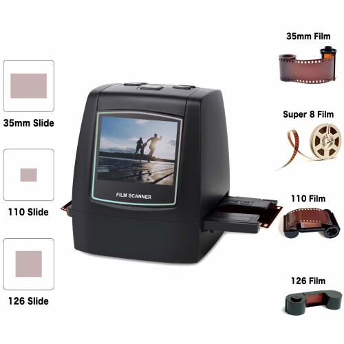 8mm & Super 8 Films Digitizer Converter Film Scanner Converts to
