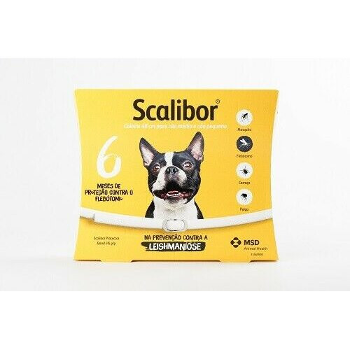 SCALIBOR Collar - Treatment for tick and flea for Dogs (Portuguese instructions)