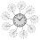 Premier Housewares Mirrored Finish Floral Design Wall Clock, Silver 1