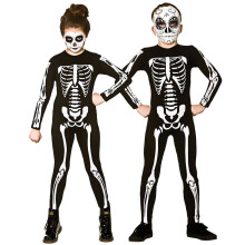 (Small) Kids Skeleton Jumpsuit Costume | Halloween