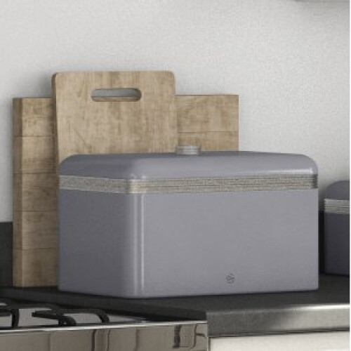 Swan (Grey) Swan Retro Bread Bin SWKA1010 2
