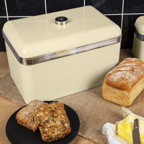 Swan (Cream) Swan Retro Bread Bin SWKA1010 1