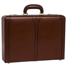 TURNER  Brown Leather Expandable Attache Case