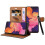 (Black) For Galaxy A10 Leather Wallet Flip Back Case Cover 4